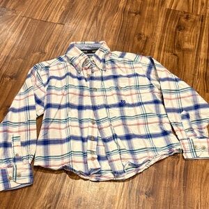 Plaid Button Down Kids Shirt